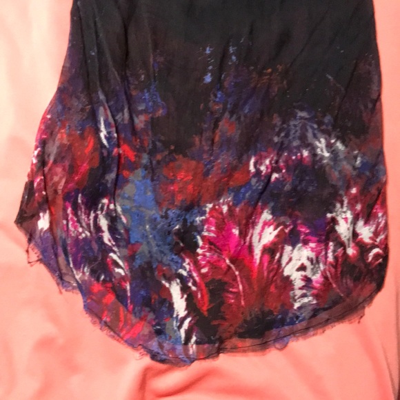 Cute! Free People sheer black/pink tunic tank XS - Picture 5 of 11